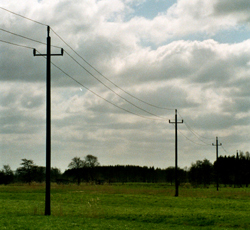 Leitungsmasten in Groenwrden